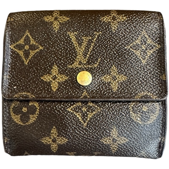 Louis Vuitton Handbags - Authentic LV Louis Vuitton Elise Monogram Double Snap Wallet in Good Condition